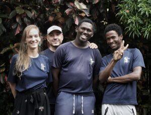 Pôle Mobilisation citoyenne 🤝: (de gauche à droite) Ombeline Sculfort, Karim Chkioua, Chaenri Salim, Ataidine Djaanfar